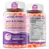 Nextdia Inositol Gummies bottle front view with strawberry flavour