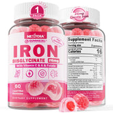 Nextdia Iron Bisglycinate Gummies front view with packaging