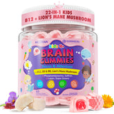 Nextdia Kids Brain Focus Gummies front view, strawberry flavour