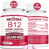 Nextdia Methyl B12 10000mcg chewable tablets front view