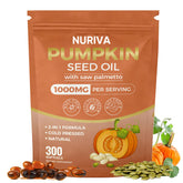 Nichalous Pumpkin Seed Oil & Saw Palmetto softgels front view