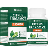 NICMIN Bergamot Supplement 1500mg front view with packaging