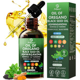 Nivltpure Oregano Oil 8-in-1 Herbal Supplement bottle front view