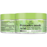 Nokuba Pentadecanoic Acid Omega-3 Supplement 300mg capsules front view