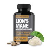 NooMost Lion's Mane Mushroom Supplement front view with 60 capsules