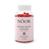 NOOR HAIR Wonder Growth Gummies front view with packaging
