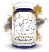 Nootropics Depot Maca Root Extract Capsules front view with packaging