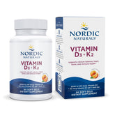 Nordic Naturals Vitamin D3 + K2 Soft Gel front view