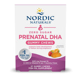 Nordic Naturals Zero Sugar Prenatal Gummy Chews packaging front view