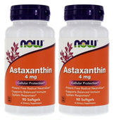 NOW Foods Astaxanthin Softgels 90 Count front view