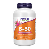NOW Foods B-50 B-Complex 250 Capsules front view