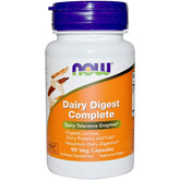NOW Foods Dairy daily Complete Multi-Enzyme 82g front view