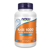 NOW Foods Double Strength Krill Oil 1000mg softgel bottle front view