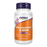 NOW Foods Glucosamine & MSM with Chondroitin Sulfate 60g front view