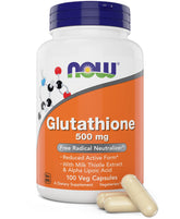 NOW Foods Glutathione 500mg bottle front view