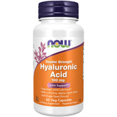 NOW Foods Hyaluronic Acid 100 mg veggie capsules front view
