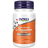 NOW Foods Inositol & L-Theanine 200mg capsules front view