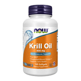 NOW Foods Krill Oil 1000mg 60 Softgels front view