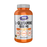 NOW Foods L-Glutamine Double Strength 1000mg capsules front view
