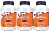 NOW Foods Melatonin Extra Strength 10 mg 200 Veg Capsules front view