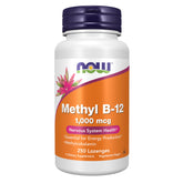 NOW Foods Methyl B-12 1,000 mcg Vegan Lozenges front view