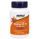 NOW Foods Methyl B-12 Extra Strength Vegan Lozenges front view