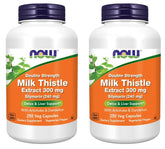 NOW Foods Milk Thistle Double Strength Silymarin 300mg Capsules front view