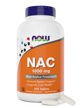 NOW Foods N-Acetyl Cysteine 1,000 mg tablets front view