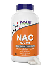 NOW Foods NAC 600 mg 400 Capsules front view