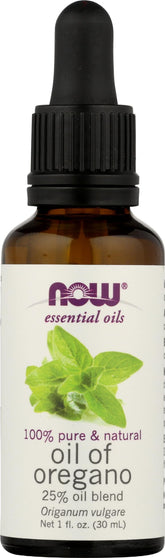 NOW Foods Oregano Oil 25% 1 oz front view