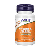 NOW Foods Probiotic-10 100 Billion CFU capsules front view