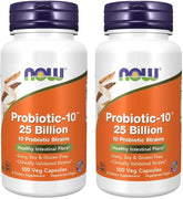 NOW Foods Probiotic-10 25 Billion front view of packaging