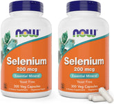 NOW Foods Selenium 200 mcg 300 Capsules front view