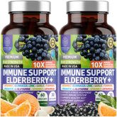 Number One Nutrition Elderberry daily wellness Support Supplement 60 Capsules front view