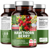 Number One Nutrition Hawthorn Berry Capsules 500mg front view