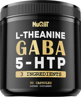 NUQIIT Gaba L-Theanine Supplement 90 capsules front view