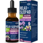 Nurbetoxa Sleep Aid Tincture front view with herbal ingredients