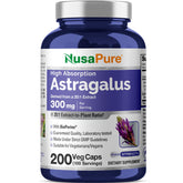 NusaPure Astragalus Root Extract 300mg capsules front view