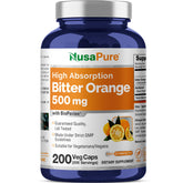 NusaPure Bitter Orange Capsules 500mg front view bottle