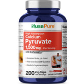 NusaPure Calcium Pyruvate Supplement 1500mg front view