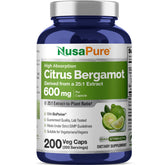 NusaPure Citrus Bergamot Capsules 600mg front view