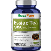 NusaPure Essiac Tea Supplement 180 Veggie Caps front view