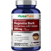 NusaPure Magnolia Bark Capsules 250mg front view