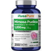 NusaPure Mimosa Pudica Extract Capsules bottle front view