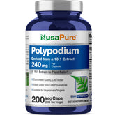 NusaPure Polypodium Leucotomos Capsules 240mg bottle front view