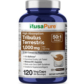 NusaPure Tribulus Terrestris 1000 mg capsules front view