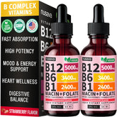 NUSAVA Liquid Vitamin B12 Drops 5000mcg front view