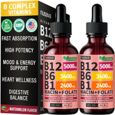 NUSAVA Liquid Vitamin B12 Drops 5000mcg front view