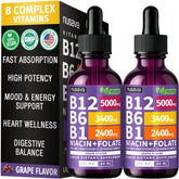 NUSAVA Liquid Vitamin B12 Drops bottle front view