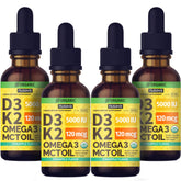 NUSAVA Liquid Vitamin D3 K2 Supplement bottle front view